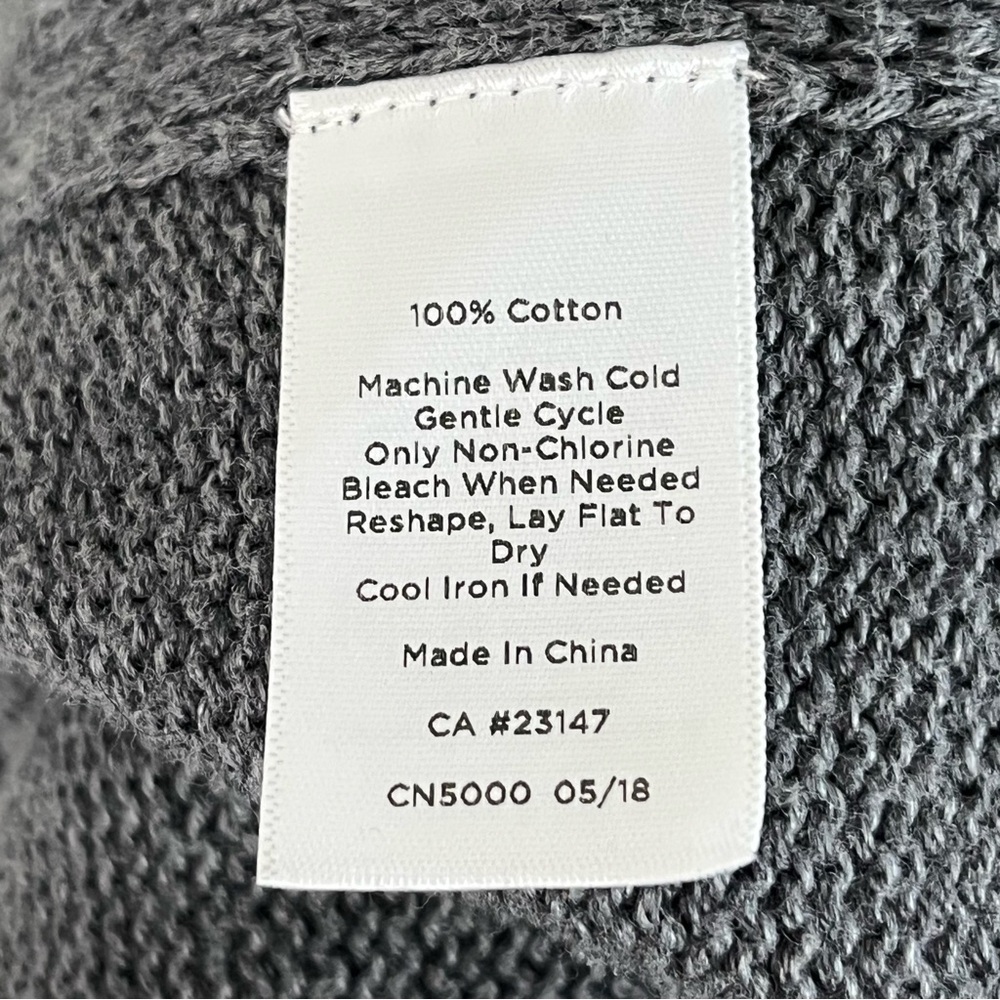 Talbots Charcoal Knit Poncho Fall Cardigan Size Small/Medium - Picture 5 of 8